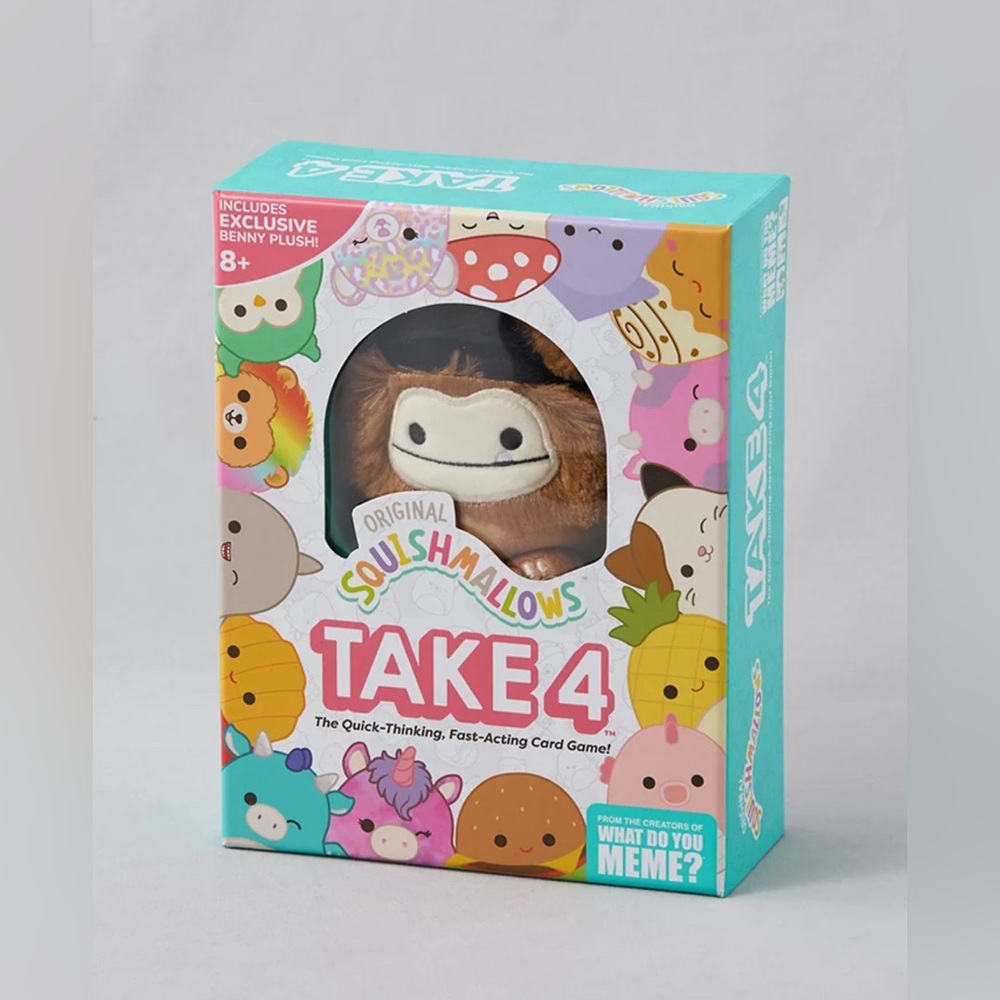 Exclusive Squishmallows “Take 4” Family Fun | Board / Card Game